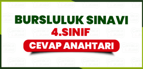 4. SINIF BURSLULUK SINAVI CEVAP ANAHTARI